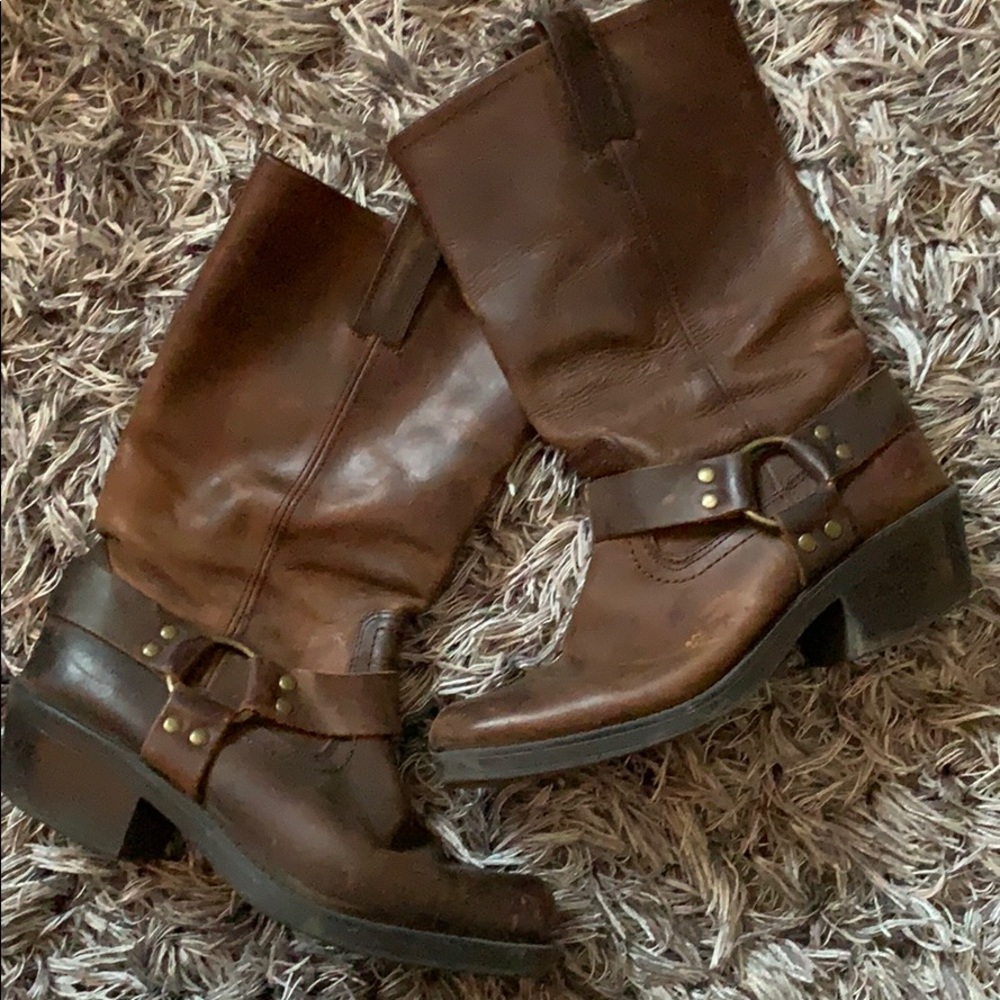 Mossimo leather brown boots